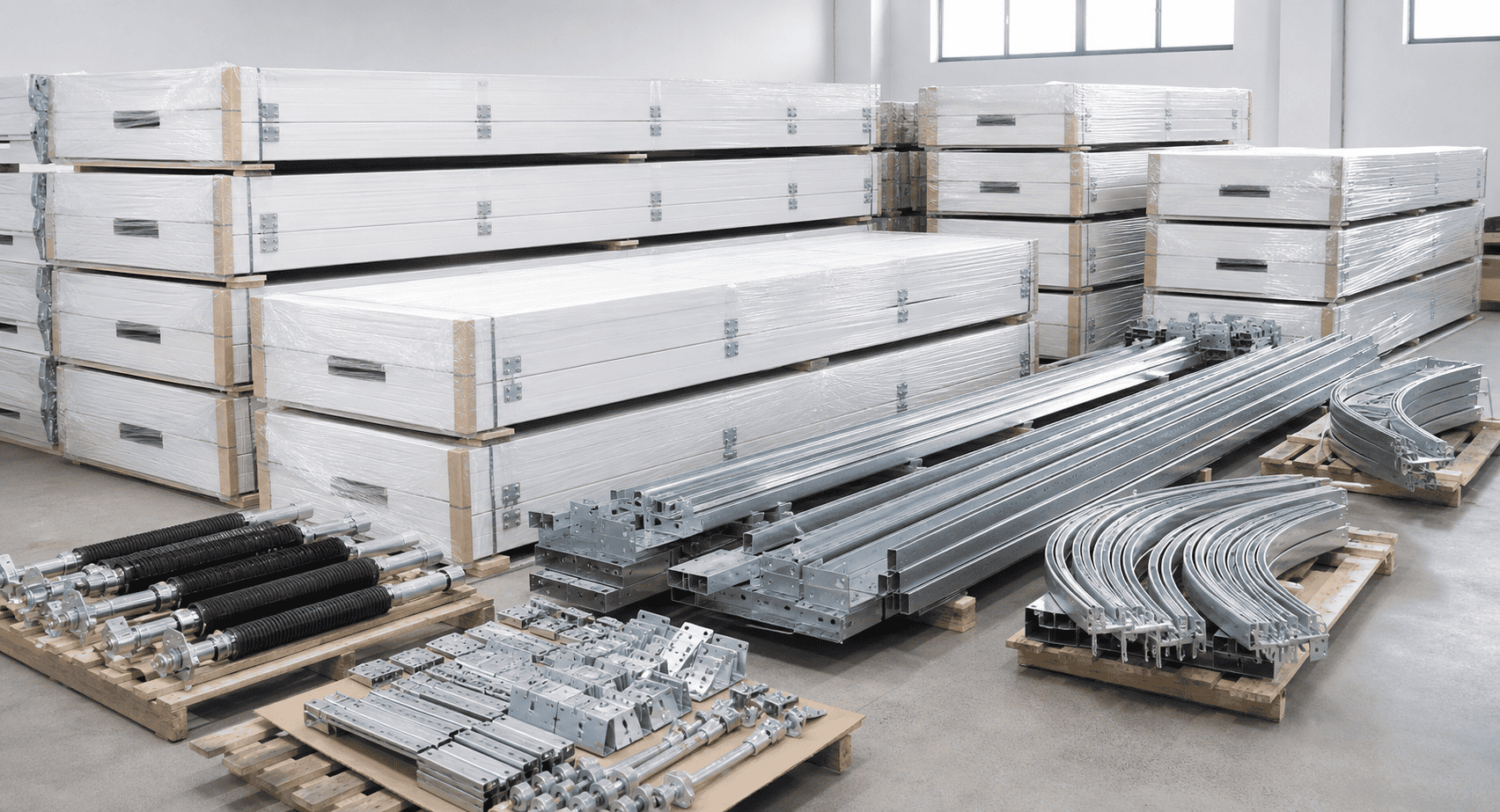 SEPPES high lift sectional door production packing and export delivery