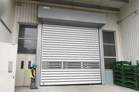 High speed metal roller shutter door