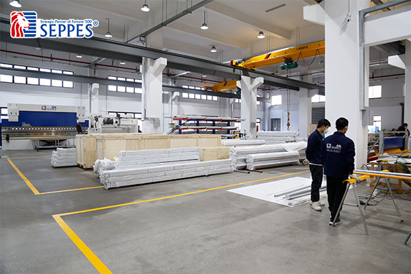 SEPPES industrial doors with UL and CE certifications