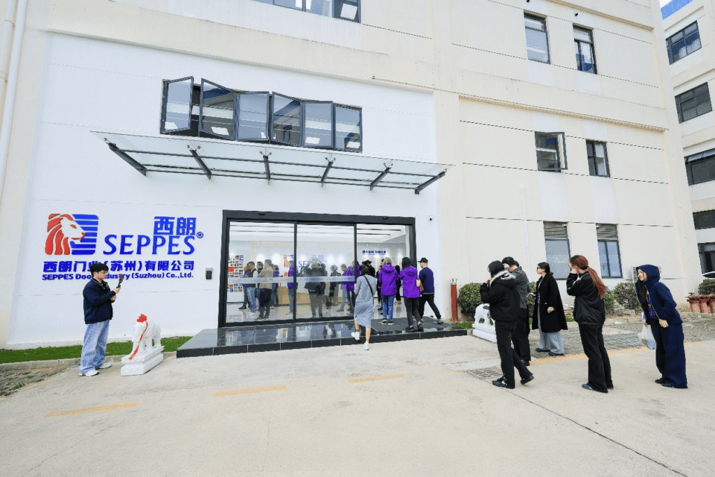 International visitors at SEPPES factory in Suzhou