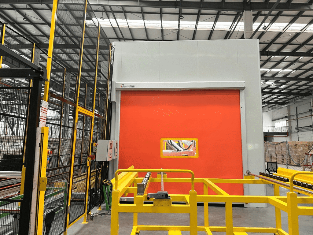 SEPPES robotic workstation protective high-speed door